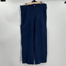 Carhartt Liberty C54108 Navy Blue Ripstop Cargo Scrub Pants Women Medium Reg