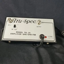 Tru-Spec Model TA-25 Amplifier UHF / VHF / FM 18-25 db Sloped Distribution Amp