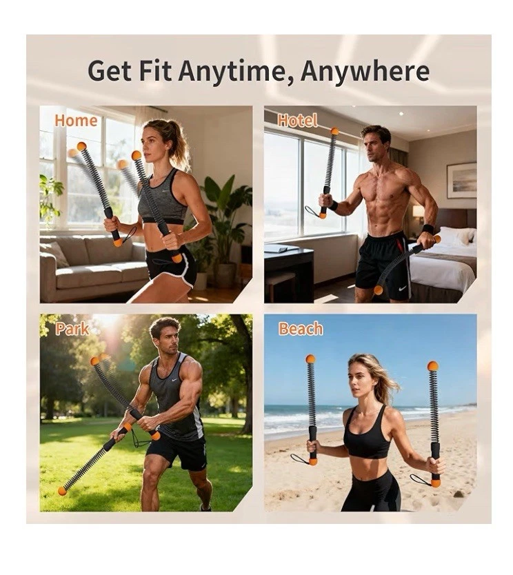 Cuerdas de batalla con peso inalámbricas: paquete de 2 cuerdas de batalla portátiles inalámbricas para HIIT Foto 2 de 3