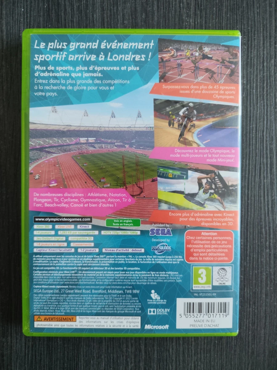 Londres 2012 Microsoft Xbox 360 deportes Juegos Olímpicos PAL con manual multilingüe