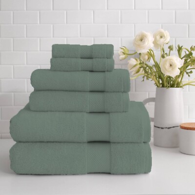 Luxury 500 GSM Egyptian Cotton Towels – Super Soft Face, Hand & Bath Towel Set