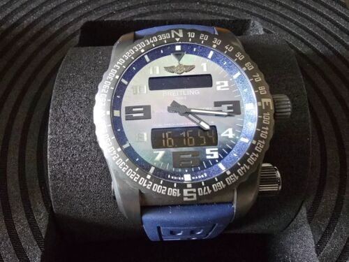 Breitling Emergency II Night Mission Titanium Watch V76325U5/C931 Box Papers US