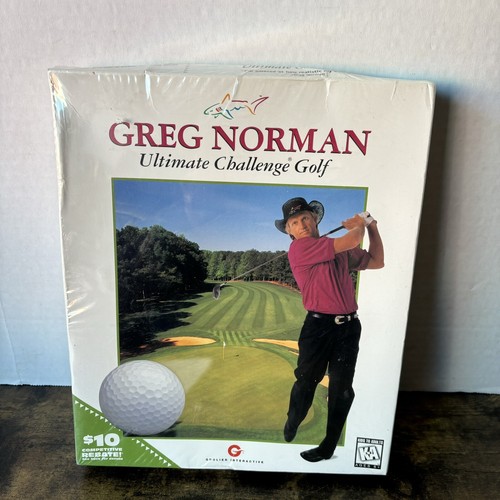 1995 Grolier Interactive Greg Norman Ultimate Challenge Golf Kids2Adults PC Game - Picture 3 of 8