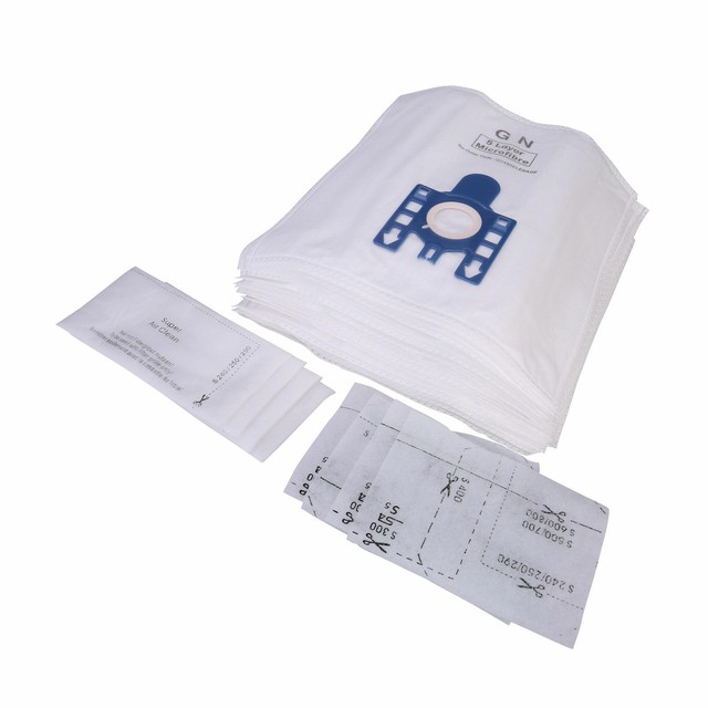 8 X Miele FJM Cloth Vacuum Hoover Bags S5211 Power Plus Fresheners for