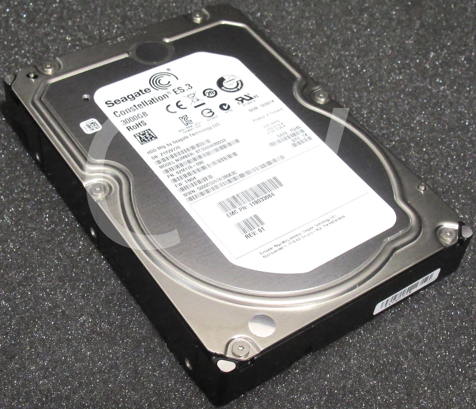 ST3000NM0033 9ZM178 Seagate 3TB 7.2K 6Gbps 128MB Cache 3.5" SATA HDD Hard Drive - Image 2 of 2
