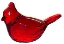 Crystal Expressions Acrylic 2.5 Inch Red Cardinal Figurine