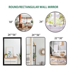 Bathroom Wall Mirror Vanity Mirror with Frame...