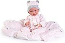 Antonio Juan Mädchen Puppe Babypuppe Carla mit Wolkenkissen, 42 cm