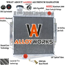 4-Row Aluminum Radiator Fit 1969-1970 Datsun 2000 l4 GAS 2.0L 1982CC 121Cu. In.