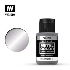 Vallejo 77724 Metal Color Silver Acrylic Paint 35ml - US