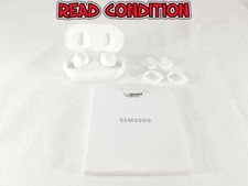 READ CONDITION Samsung Galaxy Buds Plus White Earbuds Wireless Bluetooth OEM