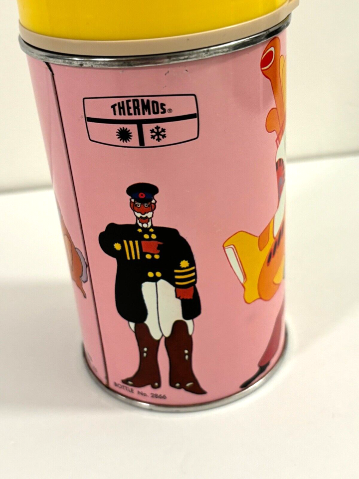 THE BEATLES YELLOW SUBMARINE THERMOS WITH BEAUTIFUL ARTWORK eBay