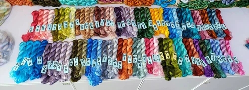155Colors no splitting floss wrapping flower velvet flower untwisted silk thread