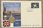 1992-1993 UK 50p In FDC. British Presidency Oh Europe 1992. 10163.