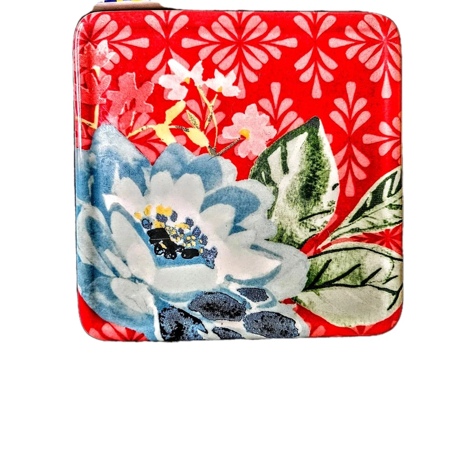 Posavasos para bebidas de gres con patrón floral original Pioneer Woman Ree's 4-2018 Foto 3 de 4