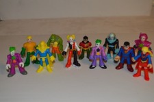 Imaginext DC Super Friends Mixed Lot of 11 Superman Mr. Freeze Joker Robin