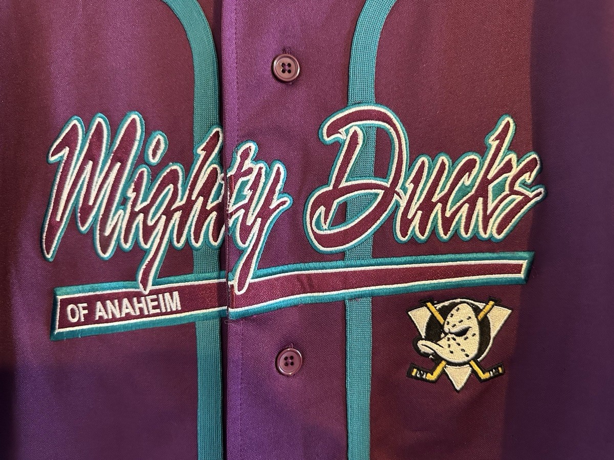 Extremely Rare Vintage Mighty Ducks Of Anaheim Baseball Jersey 90s