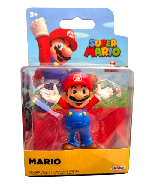 Super Mario 2.5” Figure Jakks Pacific World of Nintendo Mario Arms Open New