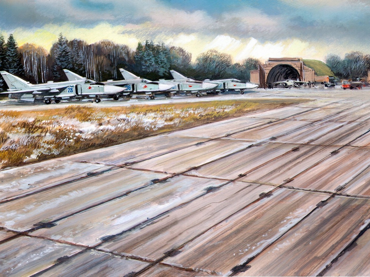 ICM 1:48 Soviet PAG-14 Airfield Plates with 32 pieces (543×324 mm) Plastic Mo...