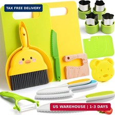 Kids Kitchen Tools,18 Pieces Toddler Cooking Sets Real-Montessori Cooking Set fo