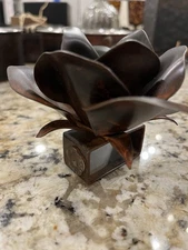 Jan Barboglio Retired, Rare Rose Flower Napkin Ring / Napkin Holder