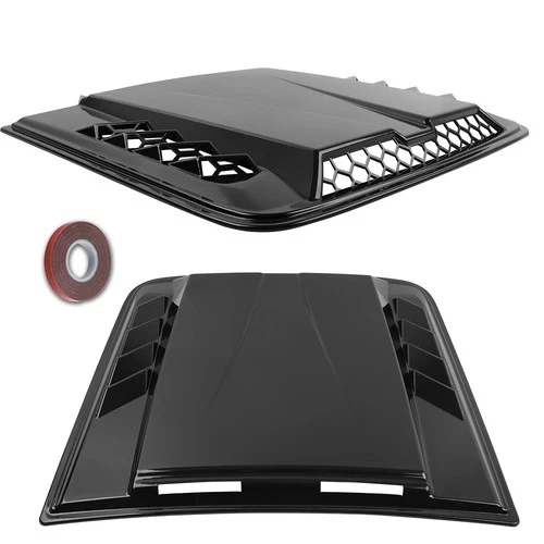Universal Car Hood Vents Scoop Bonnet Turbo Hood Air Flow Intake Trim Cover
