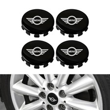 4x 56MM Nabendeckel Felgendeckel MINI Badge Wheel Center Felge Cooper S Auto NEU