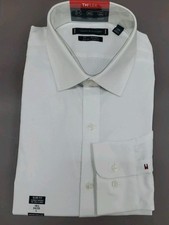 New Tommy Hilfiger Slim Fit THFLEX Dress Shirt White Sz Lg 16.5 43/35