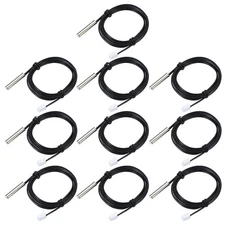 10 Pcs 100K 39 Inch 3950 Copper Temperature Sensor Probe with Terminal