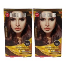 Medium Brown 003 Permanent Hair Color - Advanced Formula Kit Pack of 2 