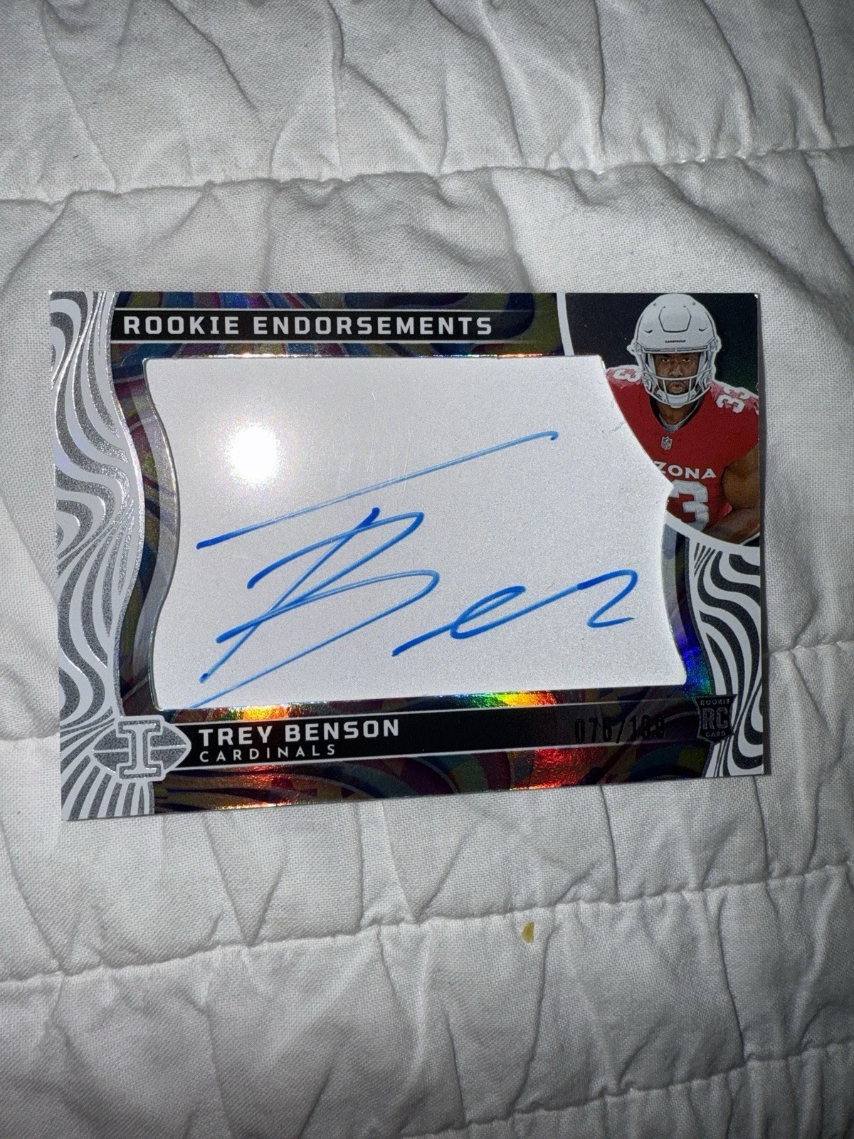 Trey Benson Panini Illusions Rookie Endorsements Autographs #RETBN Base