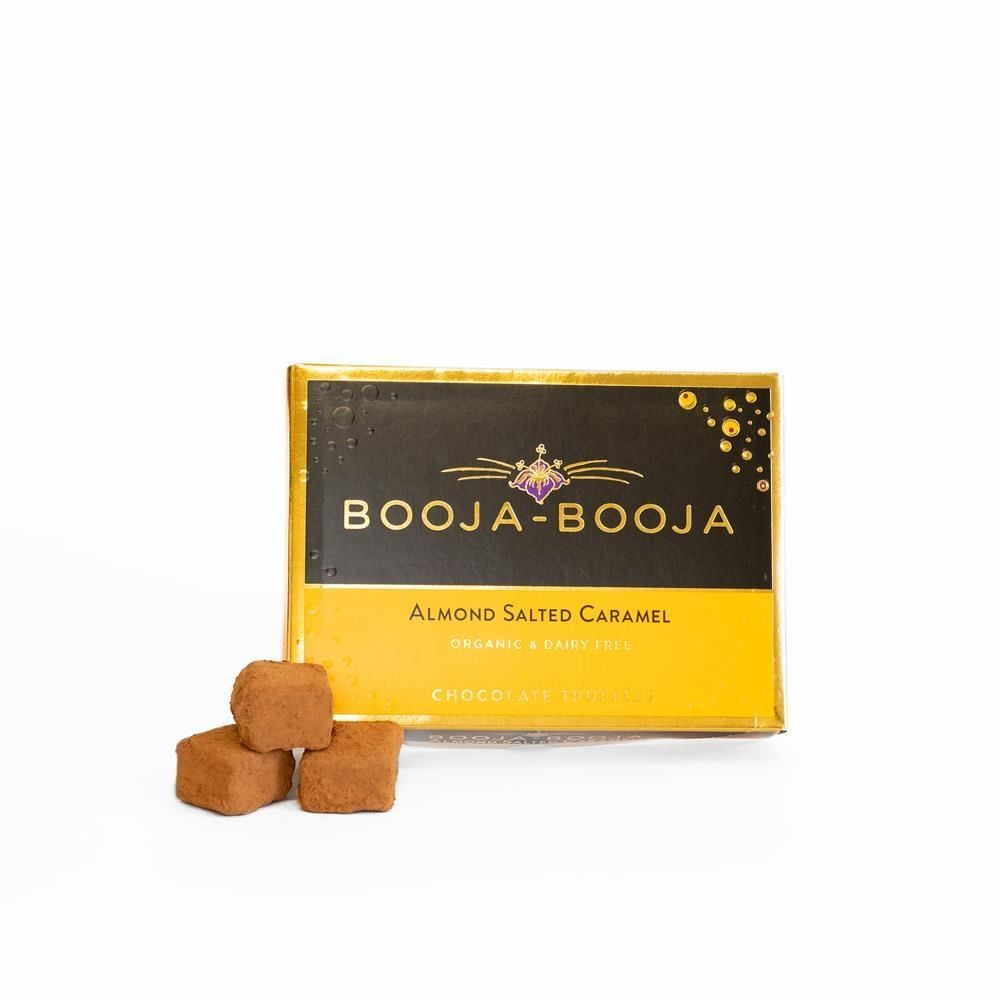 Almond Salted Caramel Chocolate Truffles 92g (Booja Booja) - Image 5