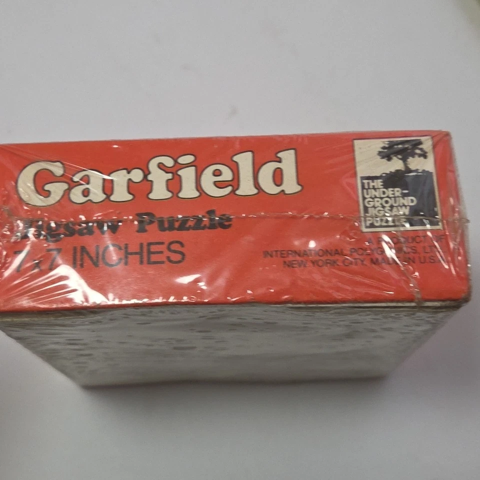 Rompecabezas Garfield de colección aproximadamente 100 piezas pensamiento profundo Jim Davis nuevo en caja Foto 3 de 4