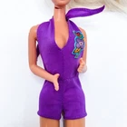 Best Buy 3642 Purple Halter Romper Vintage Clothes Fits TNT Barbie Doll
