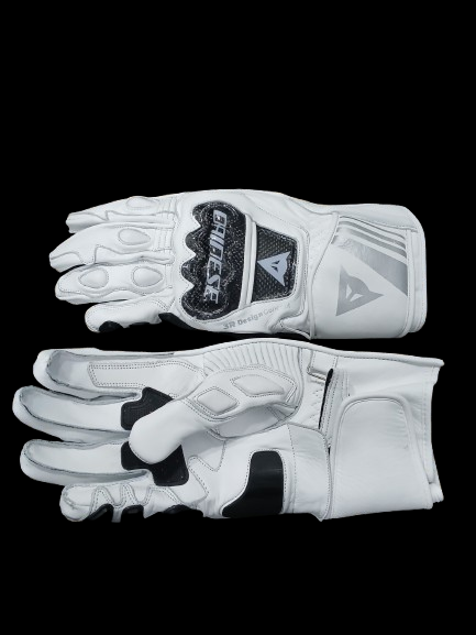 Dainese Druid 3 Motorcycle White Leather Gloves | eBay