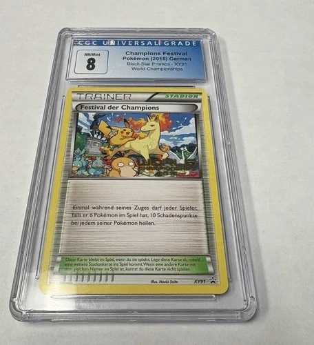 GERMAN CHAMPIONS FESTIVAL POKÉMON TCG WORLD CHAMPIONSHIP 2015 XY91 CGC 8