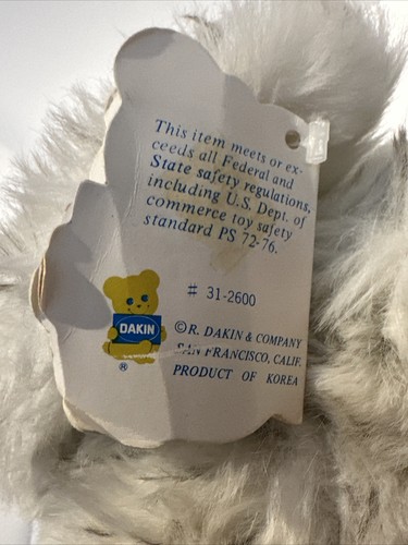 Búho Blanco Peluche Nievado Naturaleza Animal de Peluche Dakin Pájaro Juguete 1981 - Imagen 8 de 13
