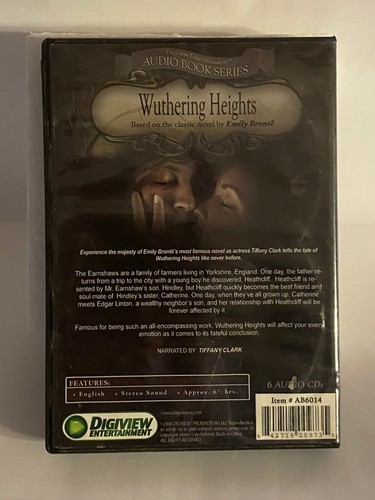 Emily Bronte - Wuthering Heights Audio Book Series 6-CD Set 2006 Used - Picture 2 of 2