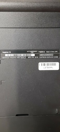 Dell Inspiron 14 14" Intel Celeron 1.60GHz 2GB Ram 32GB eMMC - Picture 3 of 6