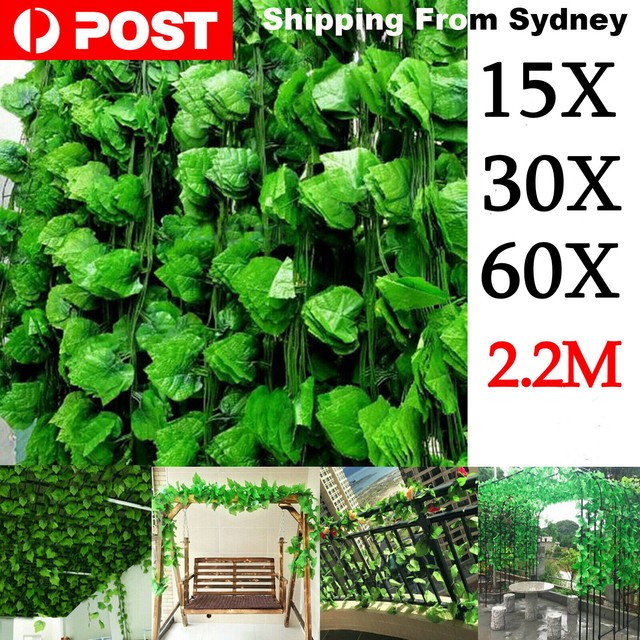 60X 2.2M Artificial Ivy Vine Fake Foliage Hanging Leaf Garland Plant Party Decor 60X 2.2M Artificial Ivy Vine Fake Foliage Hanging Leaf Garland Plant Party Decor