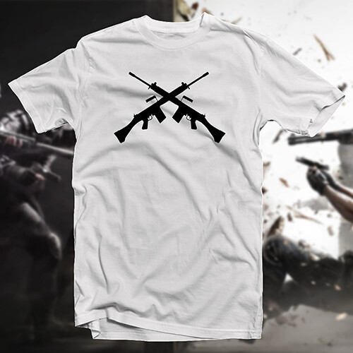 Crossed FN-FALs COTTON T-SHIRT Military Service Hero Patriot Airsoft - Picture 9 of 16