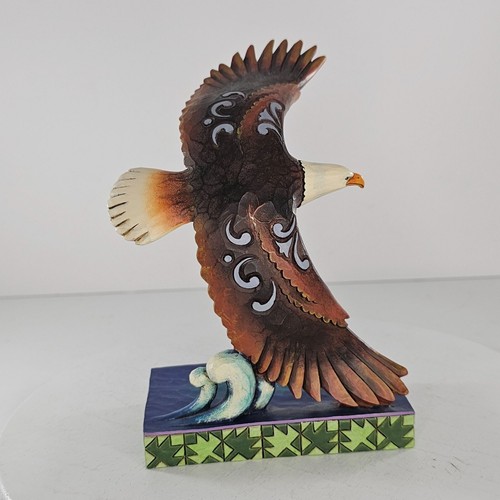 Jim Shore Majestic Flight Bald Eagle Figurine Resin Statue 2010 Heartwood Creek - Picture 3 of 9