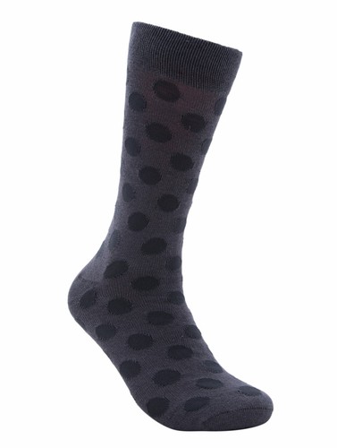 Lässige nahtlose Baumwollsocken für Herren von Rambutan "Rainy Evening" graue Kreise - Bild 1 von 3