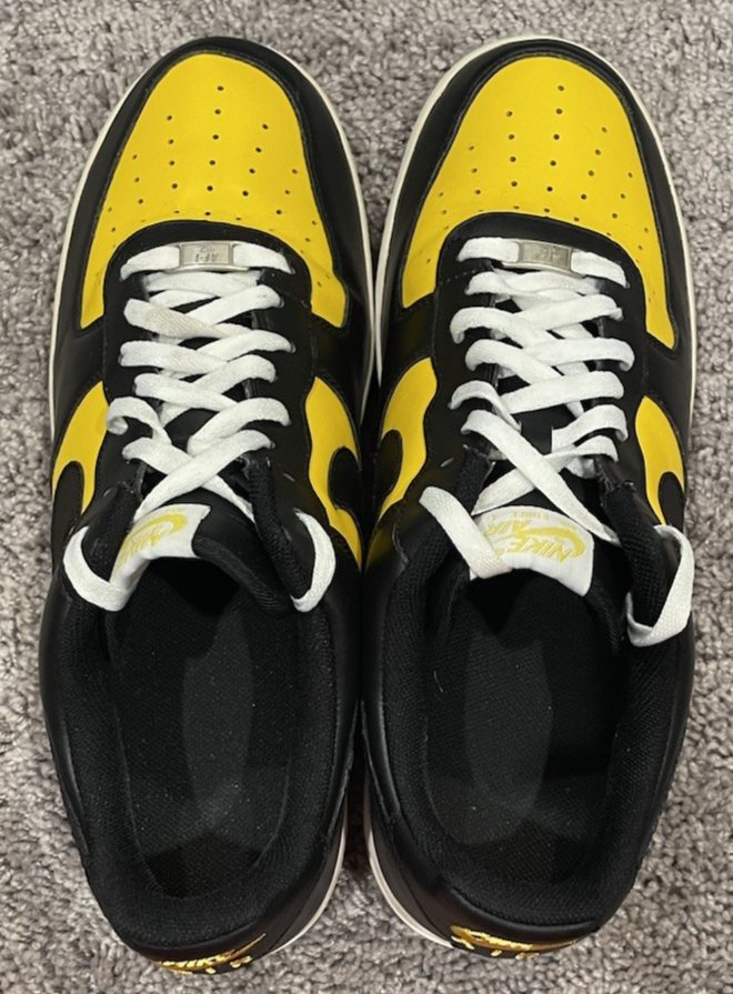 Nike Air Force 1 Mens Varsity Maize Black/Yellow Size 14 Bumblebee