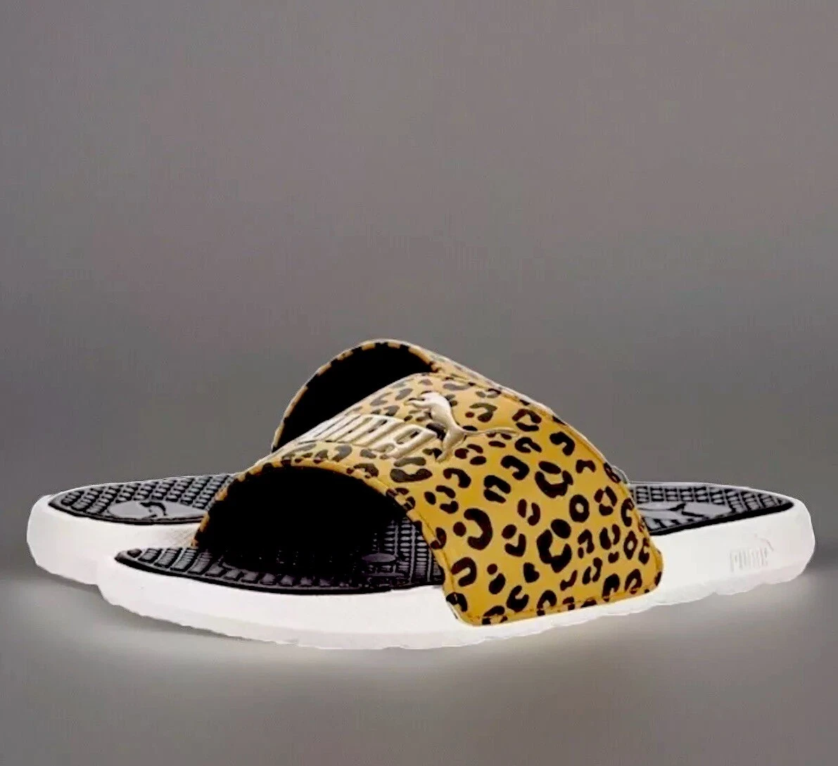 Sandali sportivi PUMA donna slides 8 logo gatto ghepardo stampa animalier.