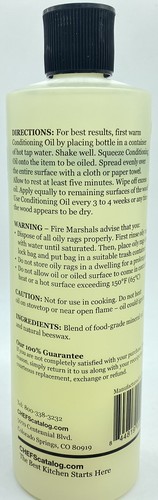 CHEFS Catalogo Condizionamento Blocco Macelleria Olio, 16 oz Tagliere Controsoffitti - Foto 3 di 3
