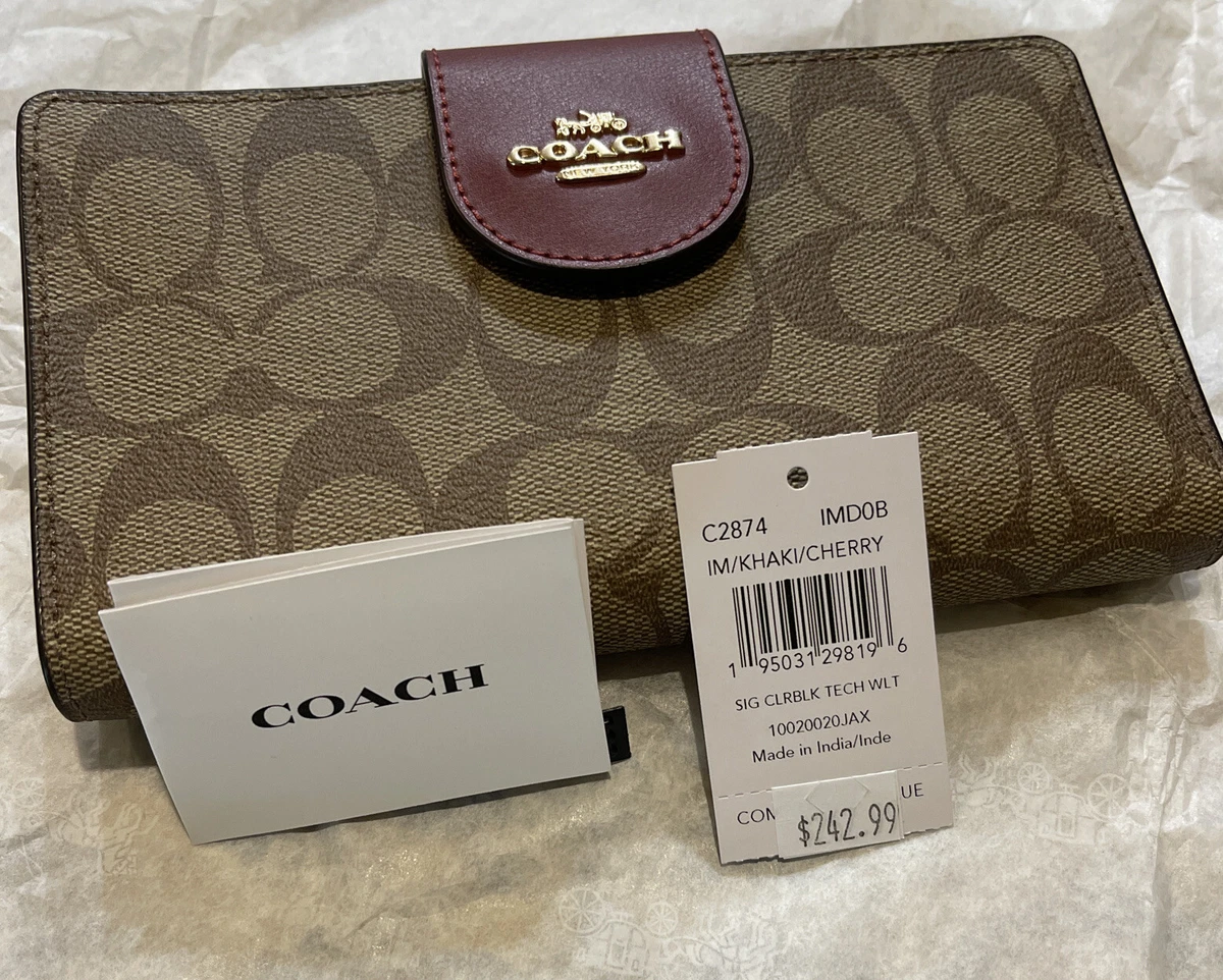 Coach, Bags, Coach Tech Wallet In Colorblock Signature Canvas