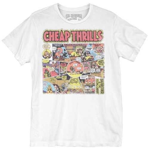 Big Brother and the Holding Company Cheap Thrills Album White Tee Shirt BBH0013 - Picture 1 of 2