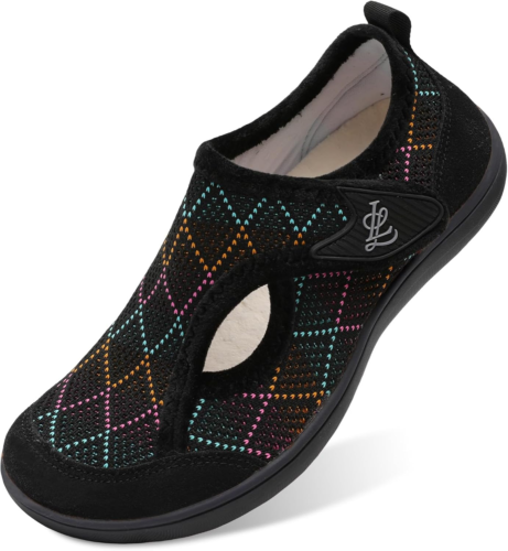 Womens Slippers Wide Diabetic Shoes Adjustable Walking Shoes Arthritis Edema Hou