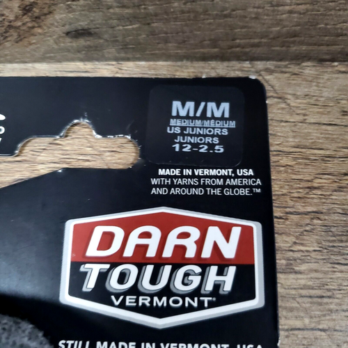 Darn Tough Boys Hike/Trek Cushioned Micro Crew Socks US Juniors Medium Gray NEW - Picture 8 of 11